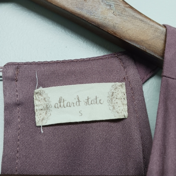 Altar'D State Bohemian Maxi Dress Women Size S Pink Halter Embroidered - Picture 10 of 10